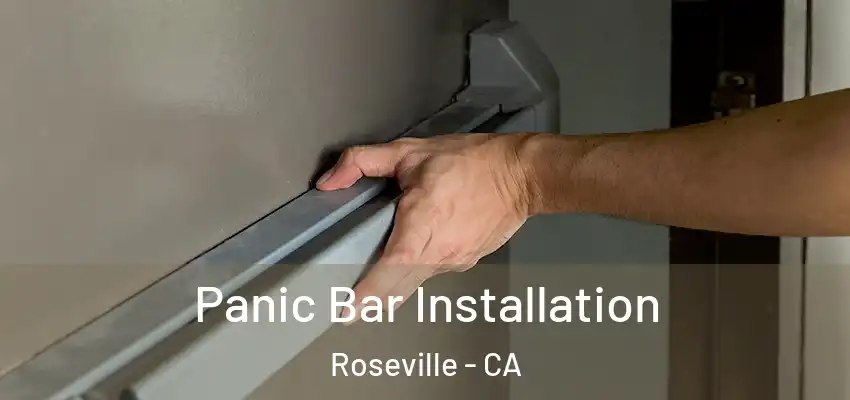 Panic Bar Installation Roseville - CA
